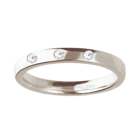 3 Diamond 4 mm Gold Wedding Band 3 Diamond 4 mm Gold Wedding Band