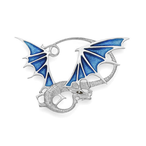 Khaleesi Dragon Brooch in Silver
