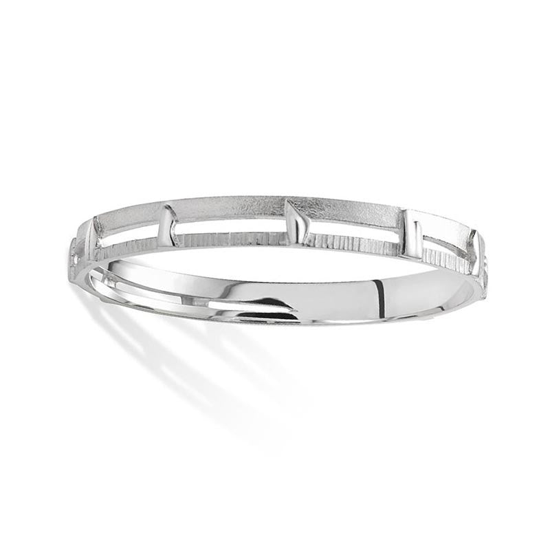 Standing Stones Bangle in Sterling Silver Standing Stones Bangle in Sterling Silver