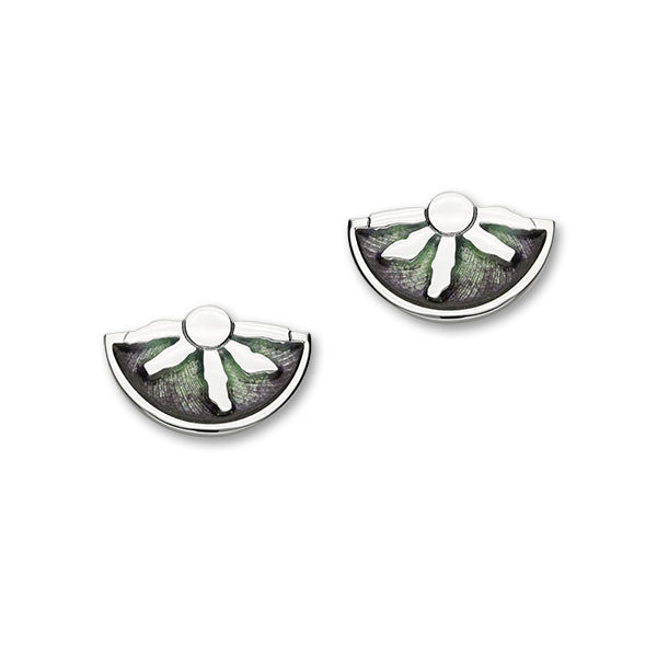 Ring of Brodgar Standing Stones Aurora Sterling Silver fan Earrings Ring of Brodgar Standing Stones Aurora Sterling Silver fan Earrings