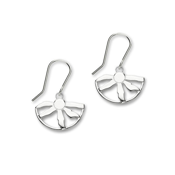 Ring of Brodgar Standing Stones Sterling Silver Classic fan Drop Earrings Ring of Brodgar Standing Stones Sterling Silver Classic fan Drop Earrings