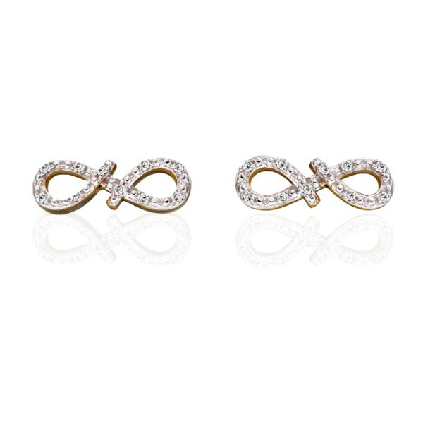 INFINITY FLOW DIAMOND STUD EARRINGS