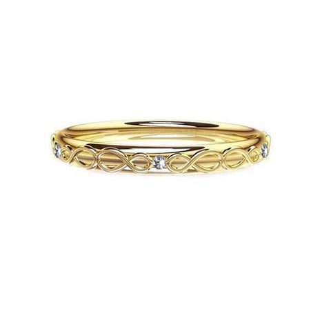Scottish Infinity Diamond Celtic Wedding Ring