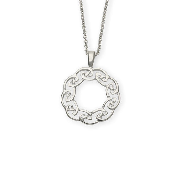 Celtic Knot Work Round Interwoven Pendant