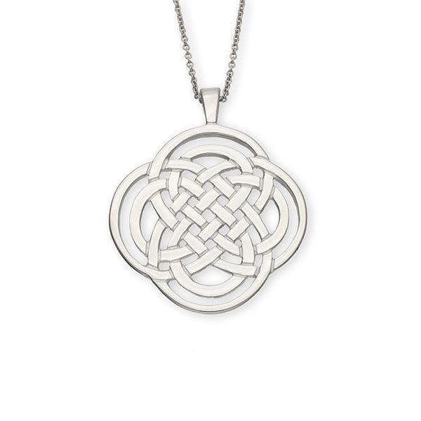 Celtic Knot Work interflow Sterling Silver Pendant Celtic Knot Work interflow Sterling Silver Pendant