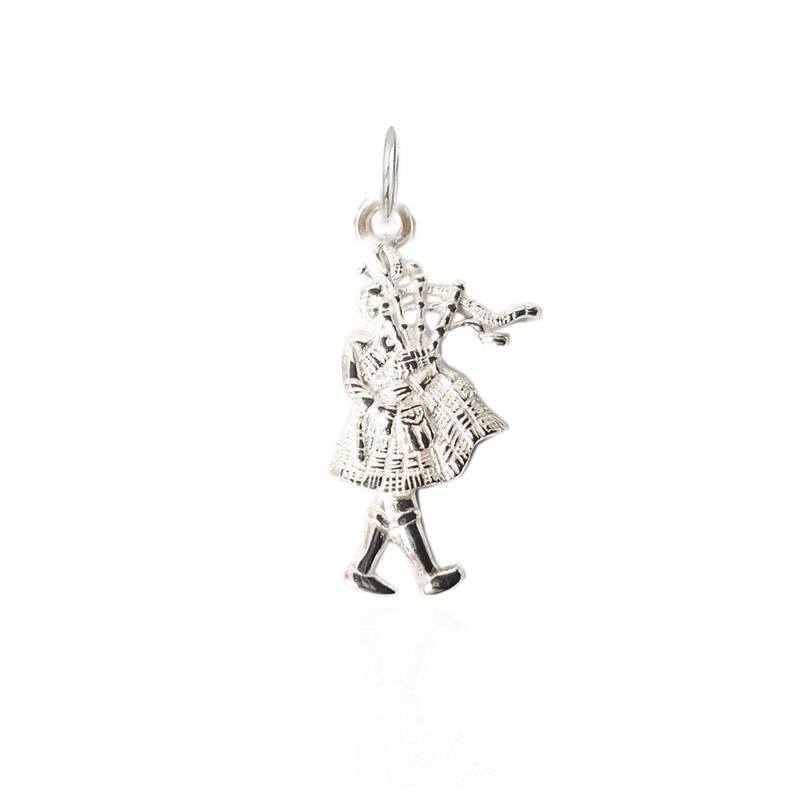 Bagpiper Charm in Silver Bagpiper Charm in Silver