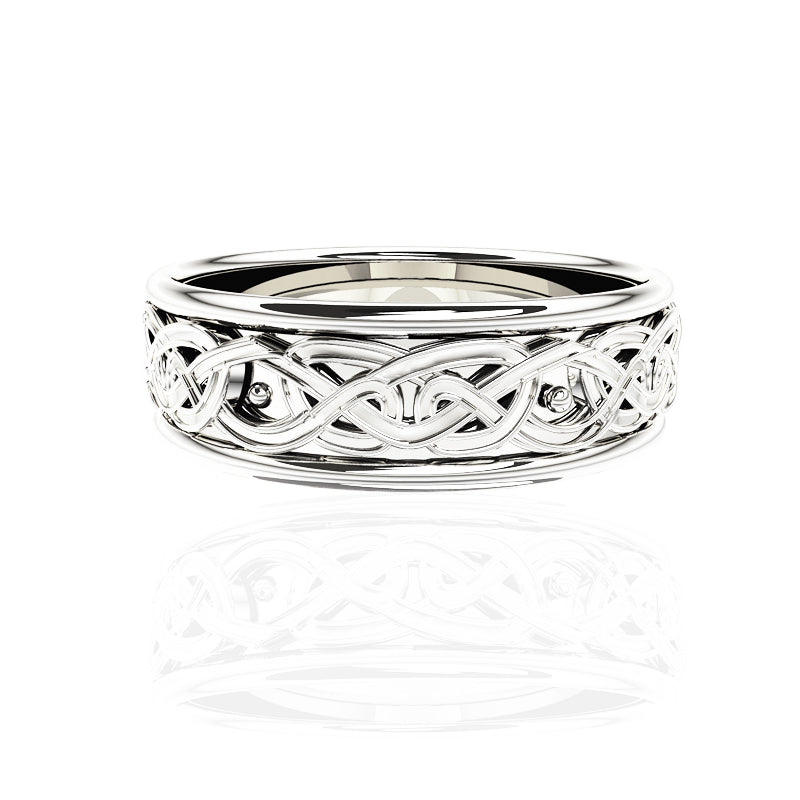 EDINBURGH FOREVER CELTIC KNOT WORK WEDDING RING EDINBURGH FOREVER CELTIC KNOT WORK WEDDING RING