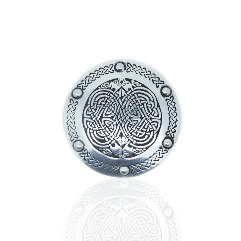 Celtic Belt Buckle In Pewter