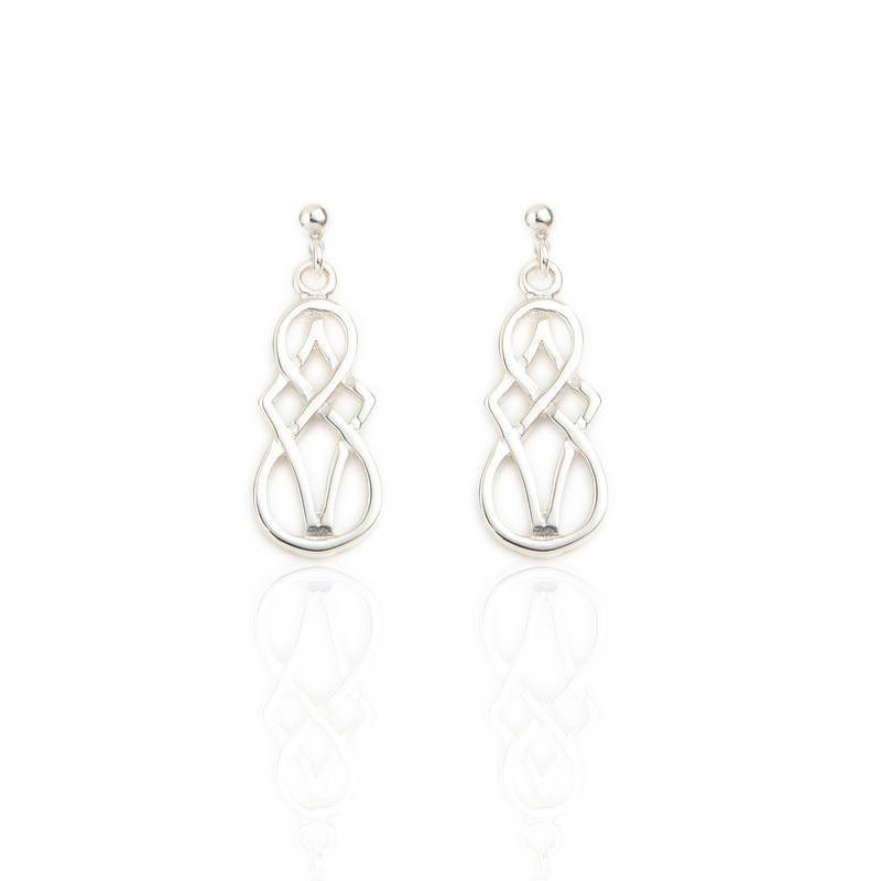 Celtic Design Earrings In Silver