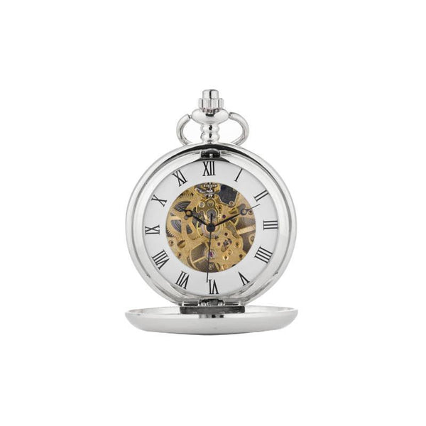 Celtic Eternal Knot Mechanical Pocket Watch in Pewter – Tappit Hen