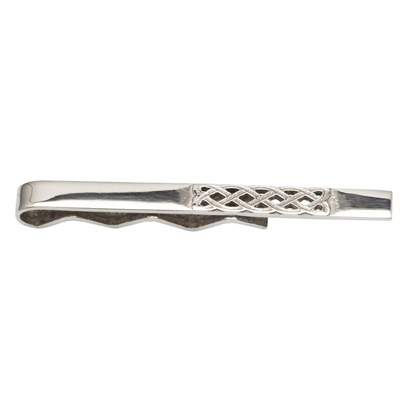 Celtic Knotwork Motif Tie Slide In Silver