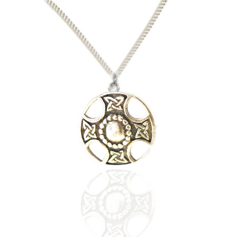 Celtic Shield Pendant in Silver