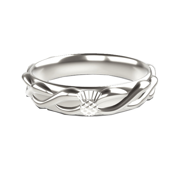 Gold thistle ring sales