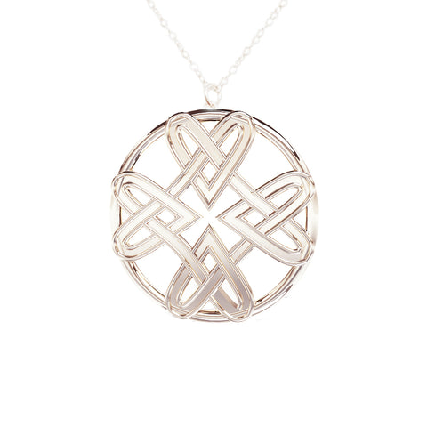 Four Heart Celtic Infinity Pendant