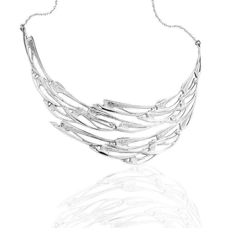 Flight of the Swallows Necklet in Silver Flight of the Swallows Necklet in Silver