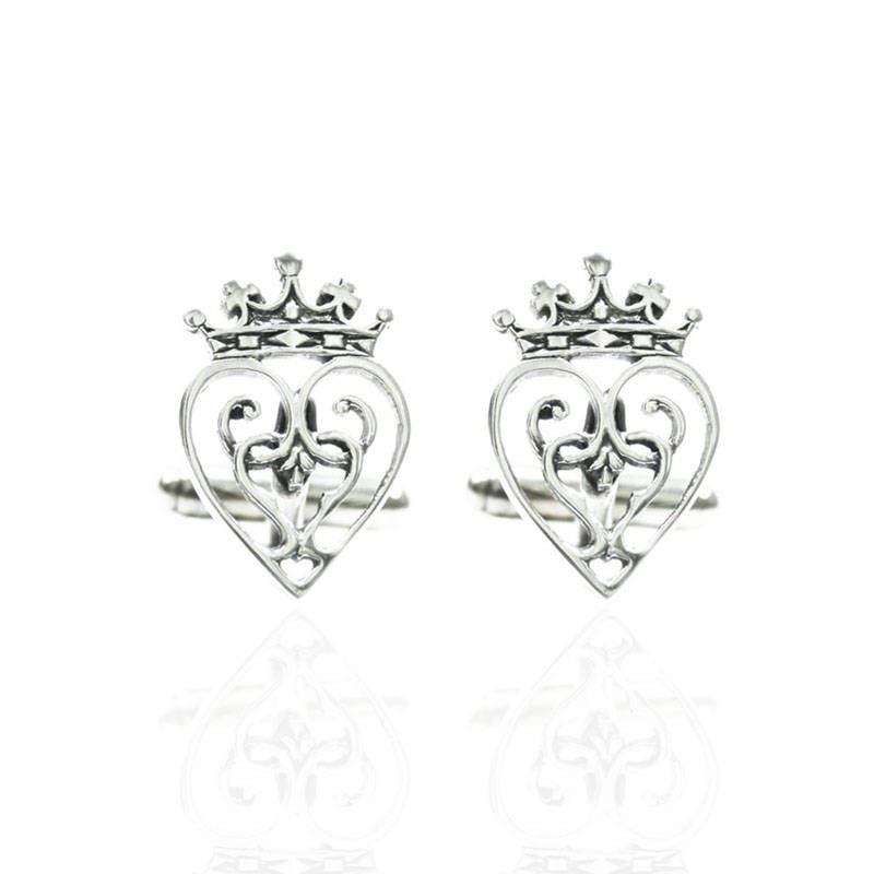 Luckenbooth Cufflinks In Silver Luckenbooth Cufflinks In Silver