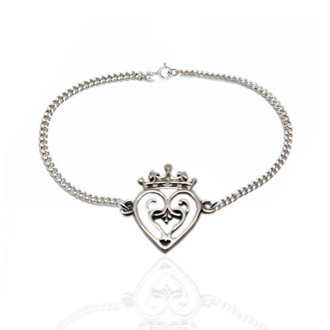 Mary Queen of Scots Luckenbooth Bracelet in Silver