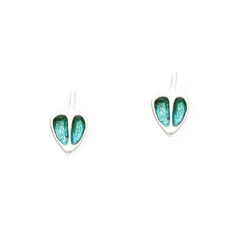 Rennie Mackintosh Turquoise Stud Earrings in Silver