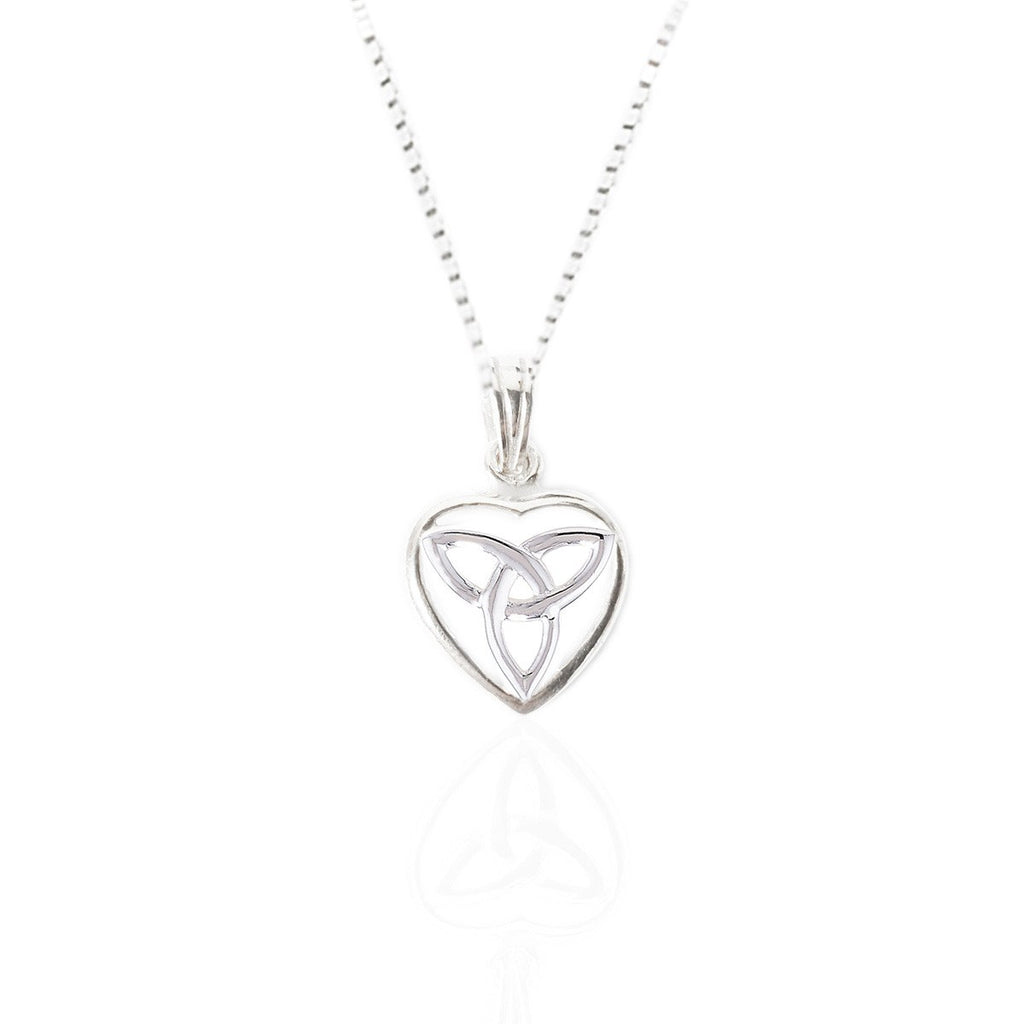 Sterling Silver Small Trinity Heart Pendant Sterling Silver Small Trinity Heart Pendant