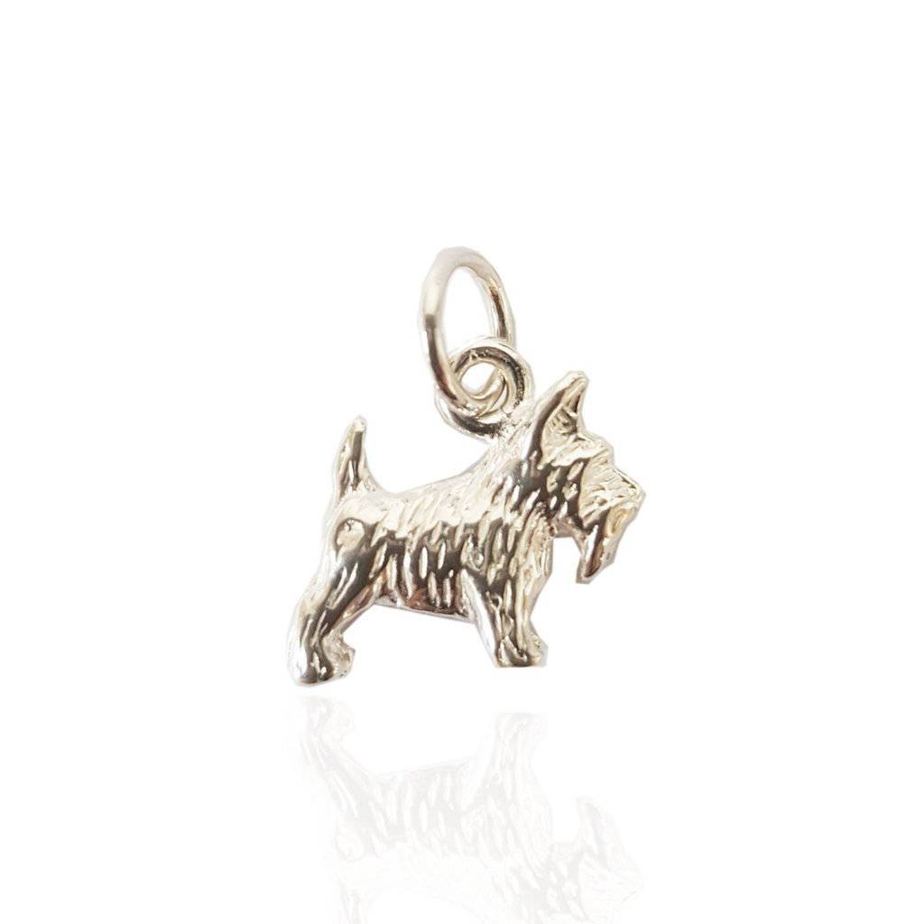 Scottie Dog Charm in Silver