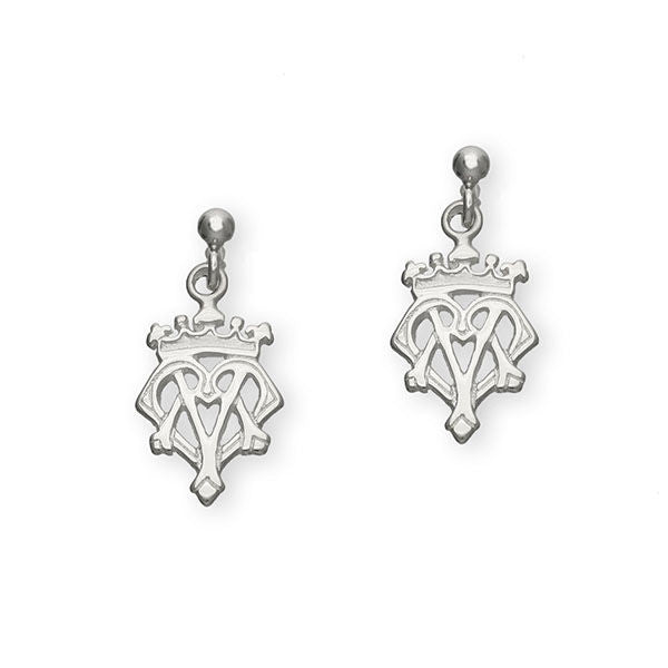 Scottish Traditional Luckenbooth Drop Earrings in Silver Scottish Traditional Luckenbooth Drop Earrings in Silver