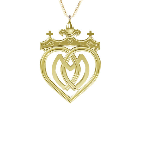 Edinburgh Queen Mary Luckenbooth Pendant in 9ct Gold