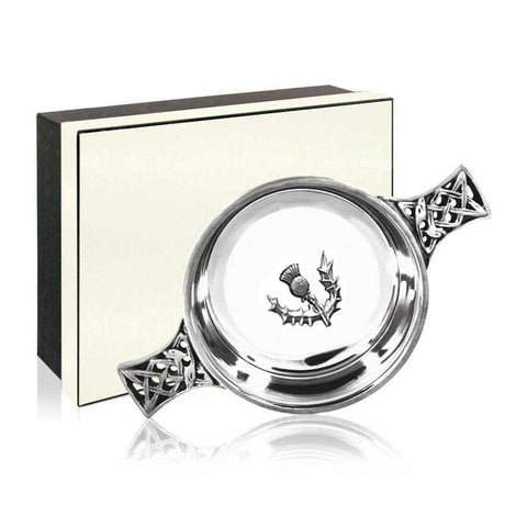 Thistle Quaich In Pewter Thistle Quaich In Pewter