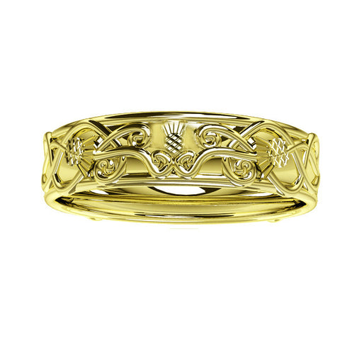 Scottish Thistle Edinburgh Celtic Ring