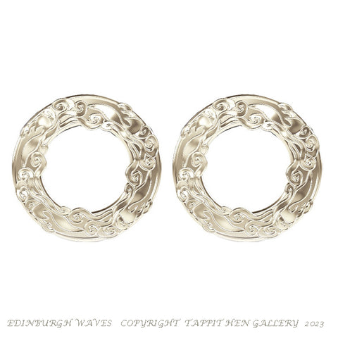 Edinburgh Waves Earrings in Silver