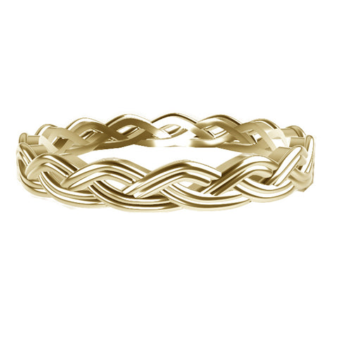 Royal Celtic Twist Wedding Ring in 9ct Yellow Gold