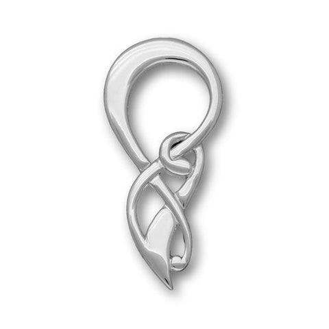 Liberty Loop Celtic Knot Work Brooch in Silver