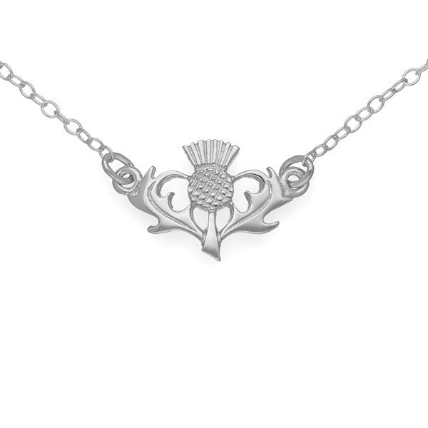 Thistle Necklace In Silver