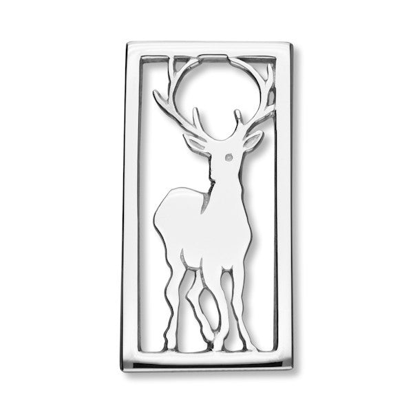 Stag Brooch in Silver