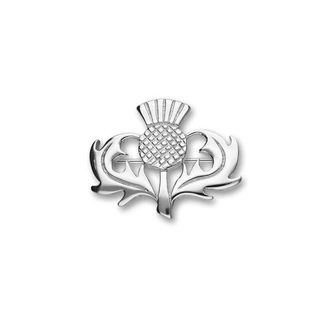Classic Thistle Brooch in Sterling Silver