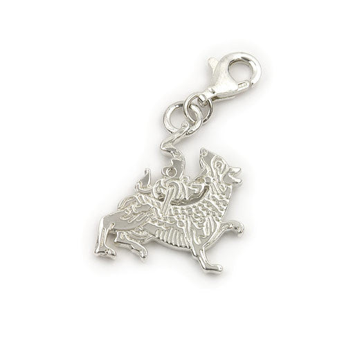 Viking Maeshowe Dragon Charm in Silver