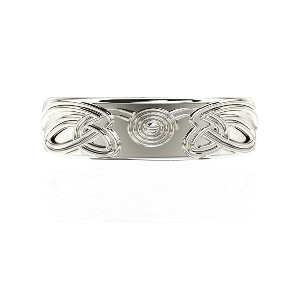 Celtic Spiral Viking Wedding Ring