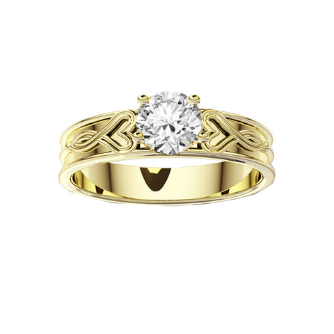 Edinburgh Luckenbooth Infinity Heart Diamond Engagement Ring