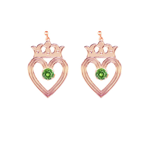 Edinburgh Luckenbooth Peridot Drop Earrings