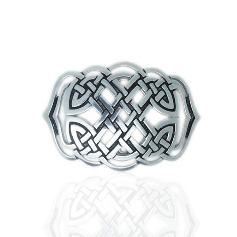 Celtic Belt Buckle In Pewter