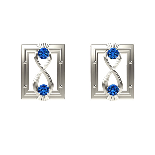 celtic-infinity-thistle-square-stud-earrings-white-gold-sapphires