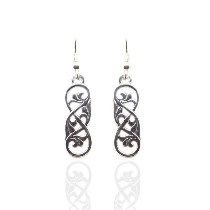Celtic Interweave Earrings in Silver