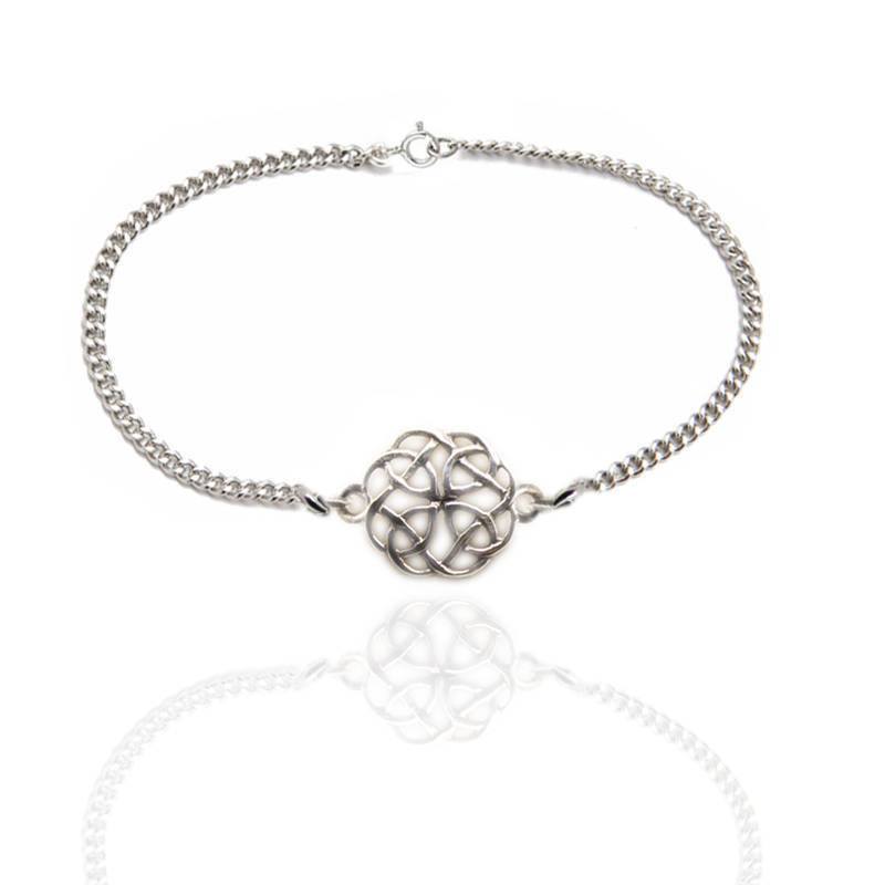 Celtic Knotwork Bracelet in Silver