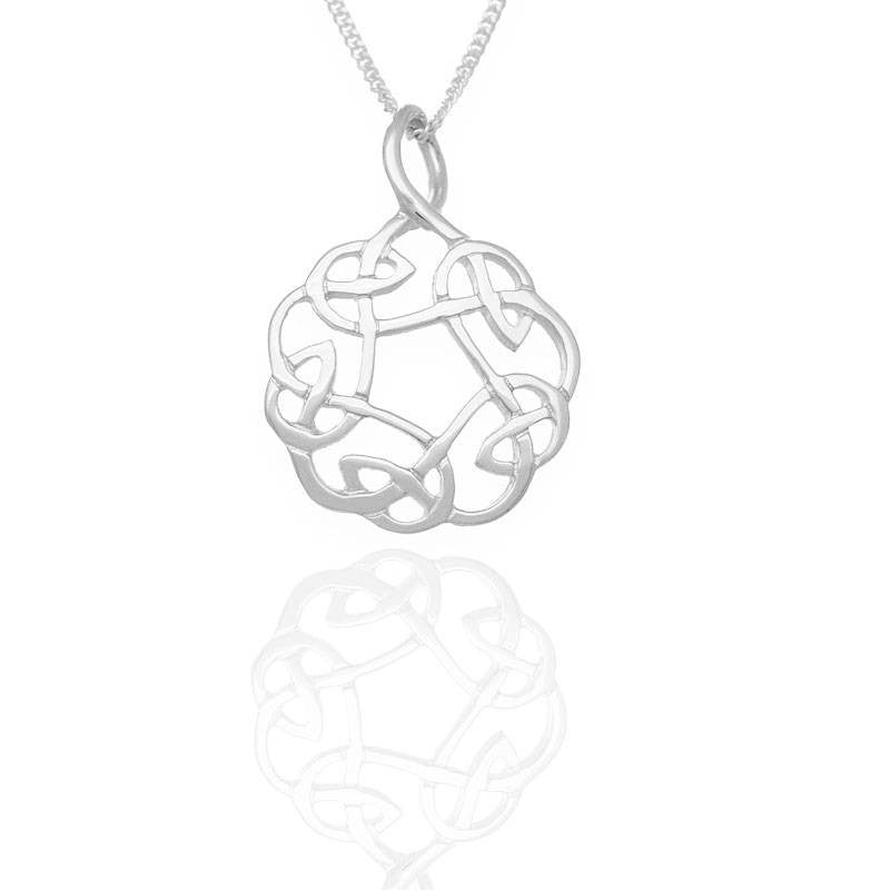 Celtic Knotwork Pendant In Silver