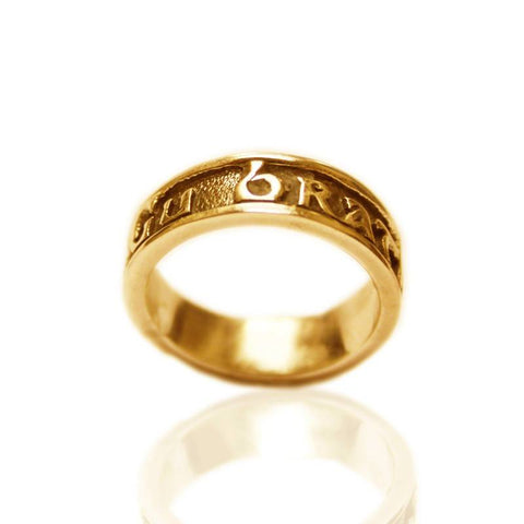 Gaelic Gu Brath Forever Ring In Gold