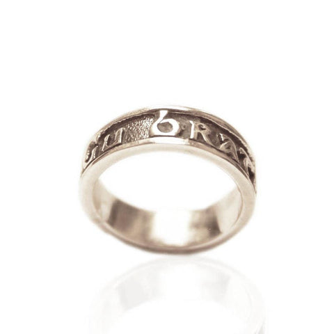 Gaelic Gu Brath Forever Ring In Silver