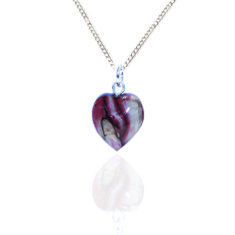 Heathergems Micro Heart Pendant Necklace In Silver