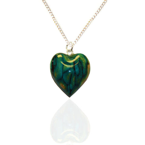 Heathergems Small Heart Pendant Necklace In Silver