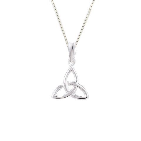 Sterling Silver Small Simple Trinity Pendant