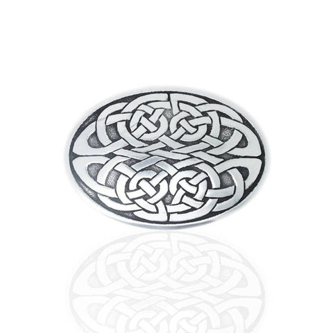 Kells Knot Belt Buckle In Pewter