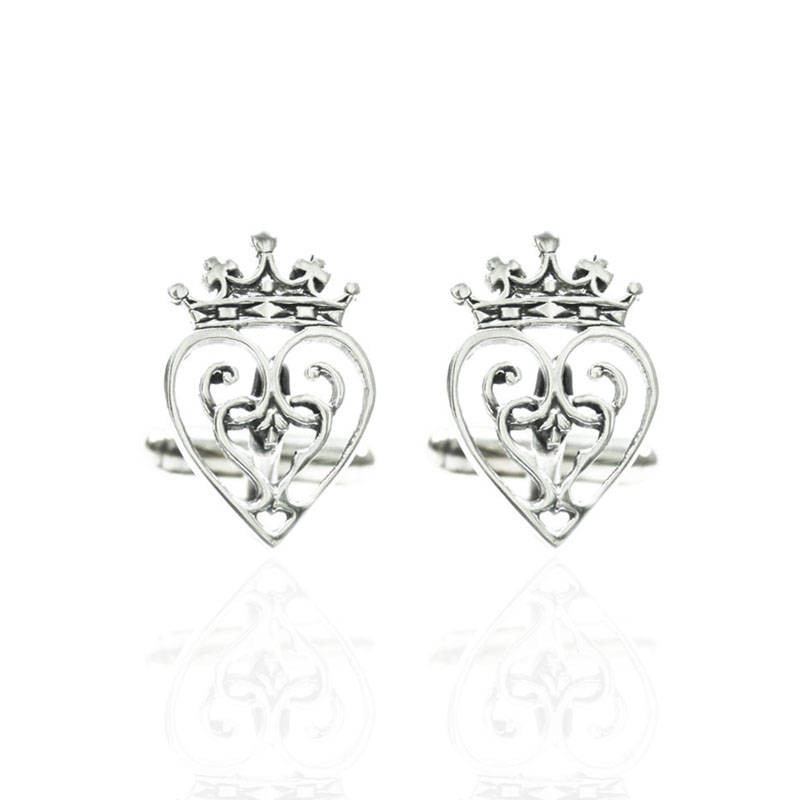 Luckenbooth Cufflinks In Silver